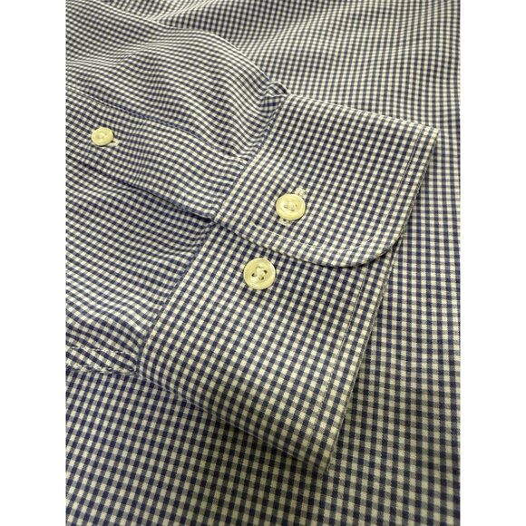 Brooks Brothers Regent Blue&White Button up Men's Shirt Size 18-4/5 - Picture 4 of 5